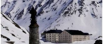 Monastery of Saint Bernard in the Alps