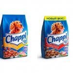 Chappi dry food contains grains and protein elements